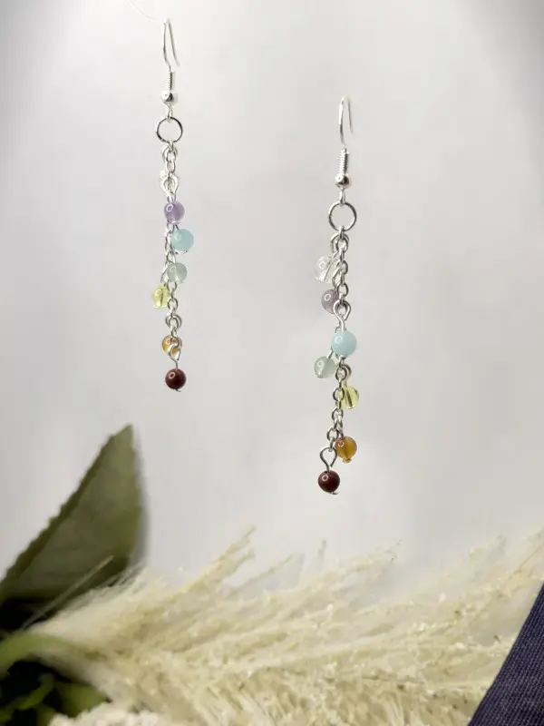 Earrings Enlightenment Accessories Birthday Anniversary Chakras Holiday Dangle Gift Charm Gemstones Stones Rocks Crystals Gem Healing Energy Metaphysical Spiritual Buddha Lotus Flower Harmony Light Peace Journey Center Spirit God Jesus Tree of life