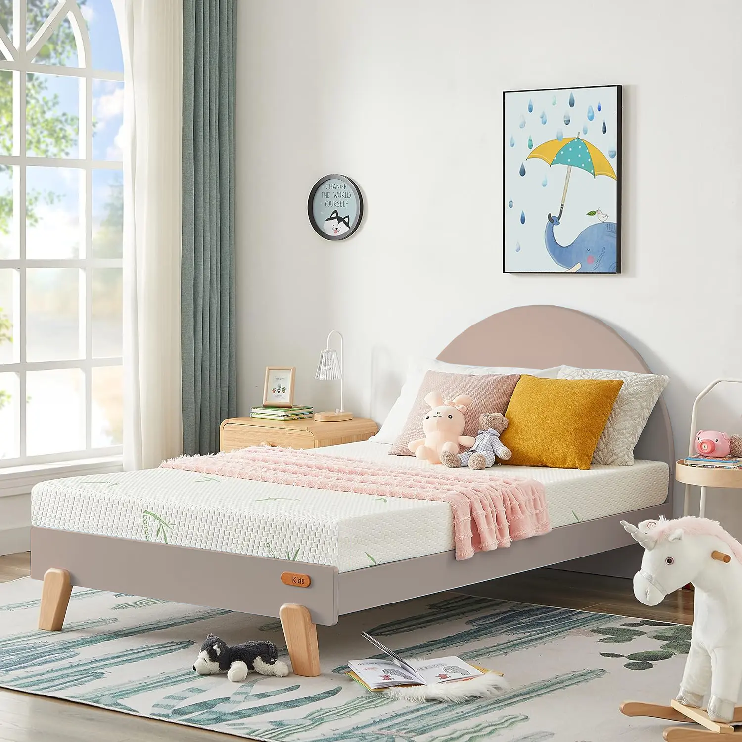 All-Foam Comfort Mattress with Ergonomic Support Plush Breathable for Kids' Rooms Compact Spaces Cozy Child-Friendly Limited Queen Size Mattress
