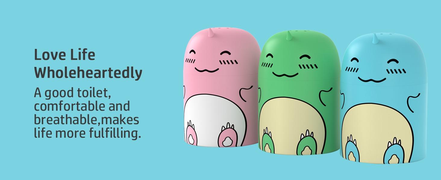 3 Bottles Toilet Bowl Cleaner Bottle Cute Dinosaur-Shaped- Powerful Stain Removal, Long-Lasting Freshness, Effortless Toilet Maintenance house cleaning tools