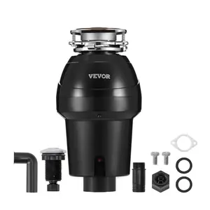 VEVOR Garbage Disposal, 3/4HP 3250RPM Continuous Feed Food Waste Disposer, EZ Connect Food Waste Grinding System with Sound Reduction, Power Cord Splash Guard for Kitchen SinksVEVOR Super Brand Day