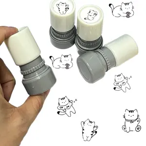 4 Piece Cat Stamp Set, Fun Cat Pattern Stamps, Pet Cat Postage Stamps, Incentive Stamps, Perfect for Handmade Crafts, Scrapbook Decoration