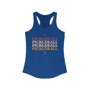 Pickleball Racerback Slim Fit Women's Tank Top - Pickleball Pickleball...