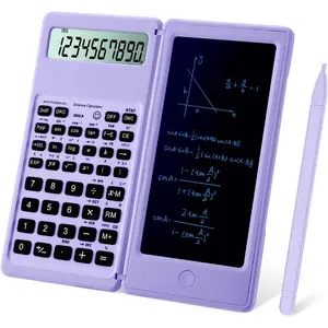 Scientific Calculators for Students, 10-Digit Large Screen, Math Calculator with Notepad, Classroom  Haves for Middle High School Supplies & College(Purple)