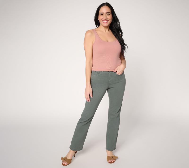 NYDJ Sure Stretch Ellison Straight-Leg Jeans - Petite