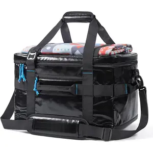 Soft Sided Cooler Bag Insulated 48/60 Cans, Large Collapsible & Leakproof Ice Chest for Picnic, Beach, Camping, Travel