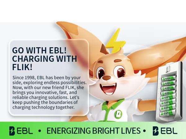 EBL AA AAA Rechargeable Batteries with Upgraded 808 Individual Charger, 1.2V 2800mAh Double A Batteries,Long Lasting Recharerble AA AAA Ni-Mh battery with Integrated Charing Storage Box