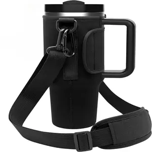 Portable Water Bottle Holder, Large Capacity Insulated Cup Cover, Water Bottle Bag for Outdoor Sports, Running Supplies, Drinkware