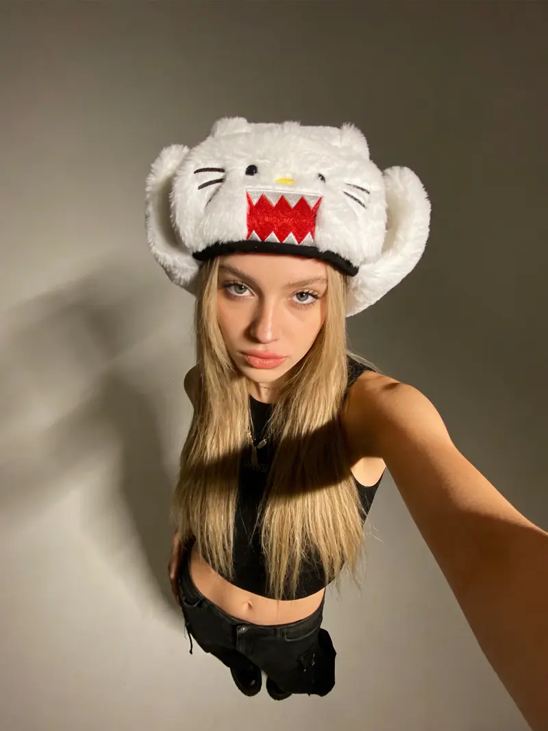 hello kitty fur hat - TikTok Shop