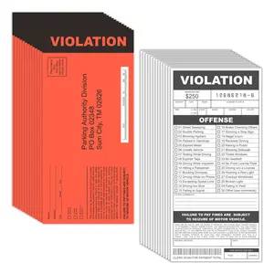 Fake Parking Tickets Prank - Qty 25, Joke Violation Parking, Funny Gag Pretend Police Traffic and Safety Car Citations, Kid Friendly