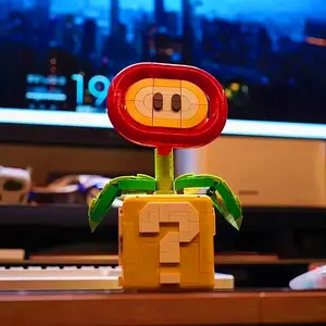 MOC-Tree Supers Chomper Flower Brothers Bouquet Perpetual Home Decoration Plant Potted Model Building Block Bricks Gift Set Building Blocks Set