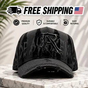 Rude Awakenings Cathedral Snapback Hat - Premium Adjustable Streetwear Snapback, Flat Bill, Artistic, Band-Themed Graphic, Black Logo Cap, Snapback Hats, Flat Bill Hats