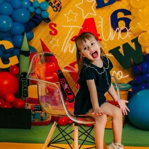 Professional Photography Backdrop Fabric Fleece 6x8' back to School theme - Accessories