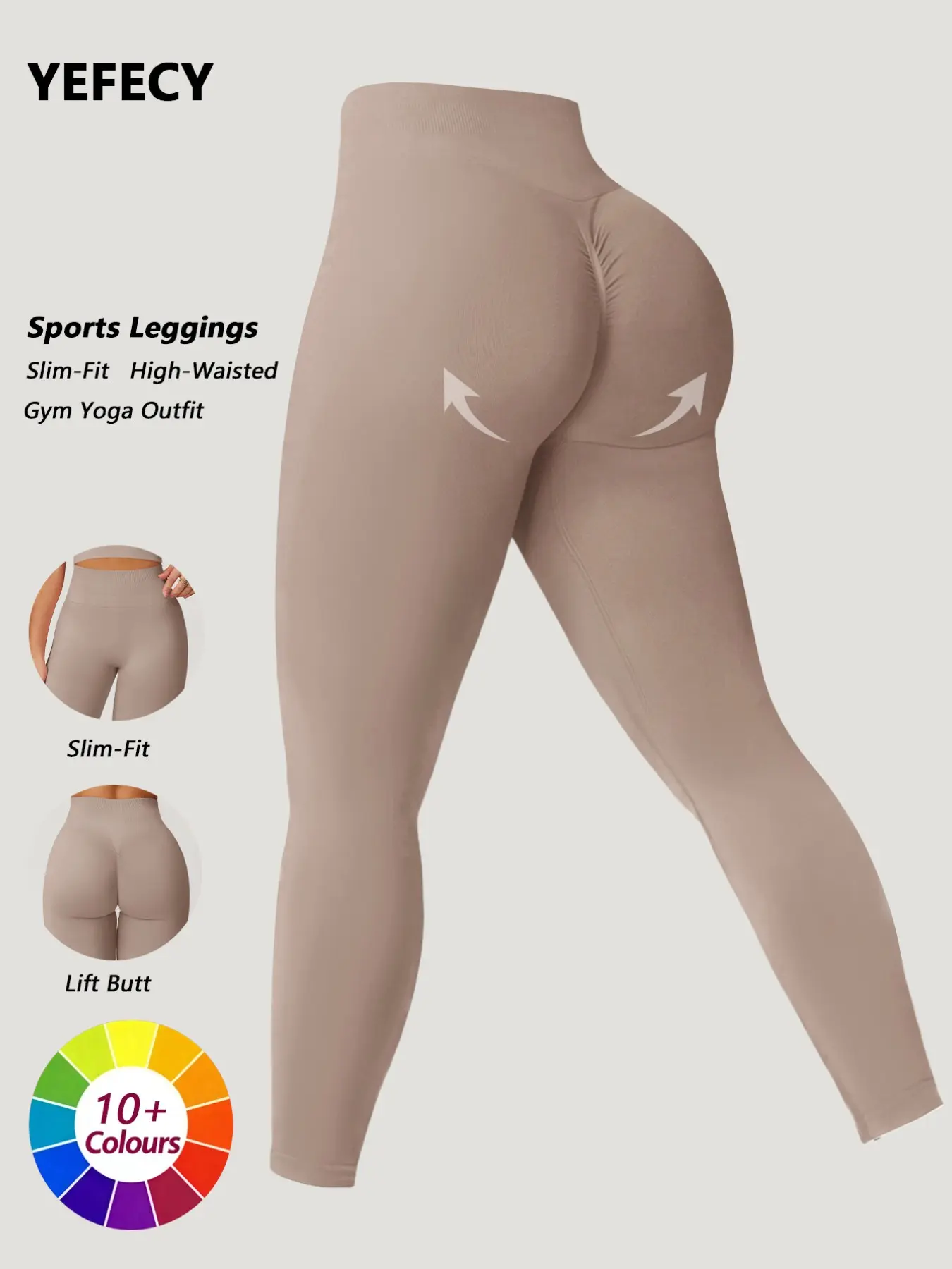 Women's High-Waisted Fitness Seamless Yoga Pants, Quick-Dry High-Stretch Butt-Lifting Shaping High Waists Leggings High Rise Leggings for Comfortable Stylish Workout Wear