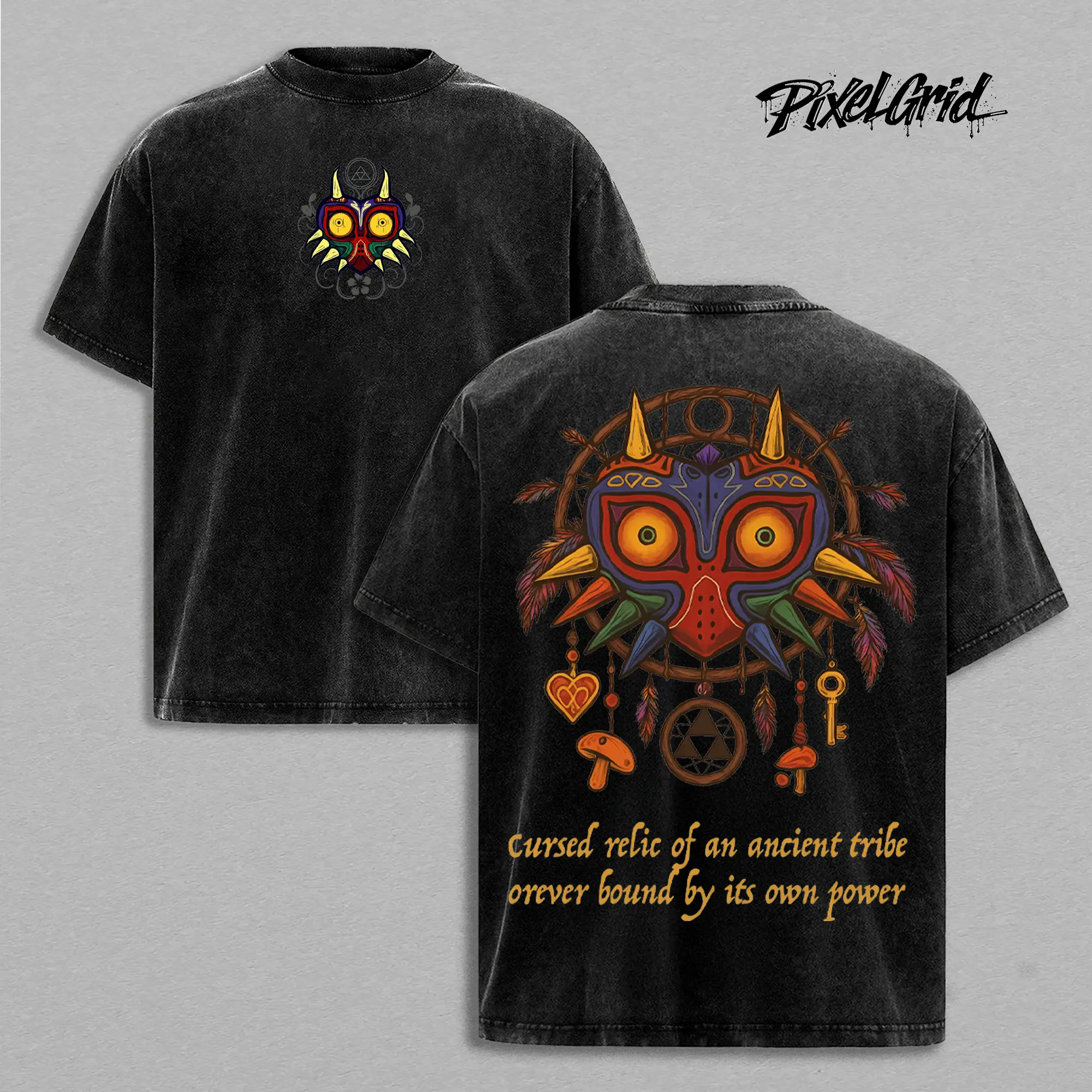 Majora's Mask The Legend of Zelda Oversized Vintage T-Shirt