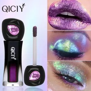 QICIY 6 Color Chameleon Longan Shadow Liquid Eye Shadow Spa Fi.Matcher Pearl Sleeping Silkworm Waterproof Formula - Levels Shelf Life, High Adhesion, Multifunctional Makeup Efforts