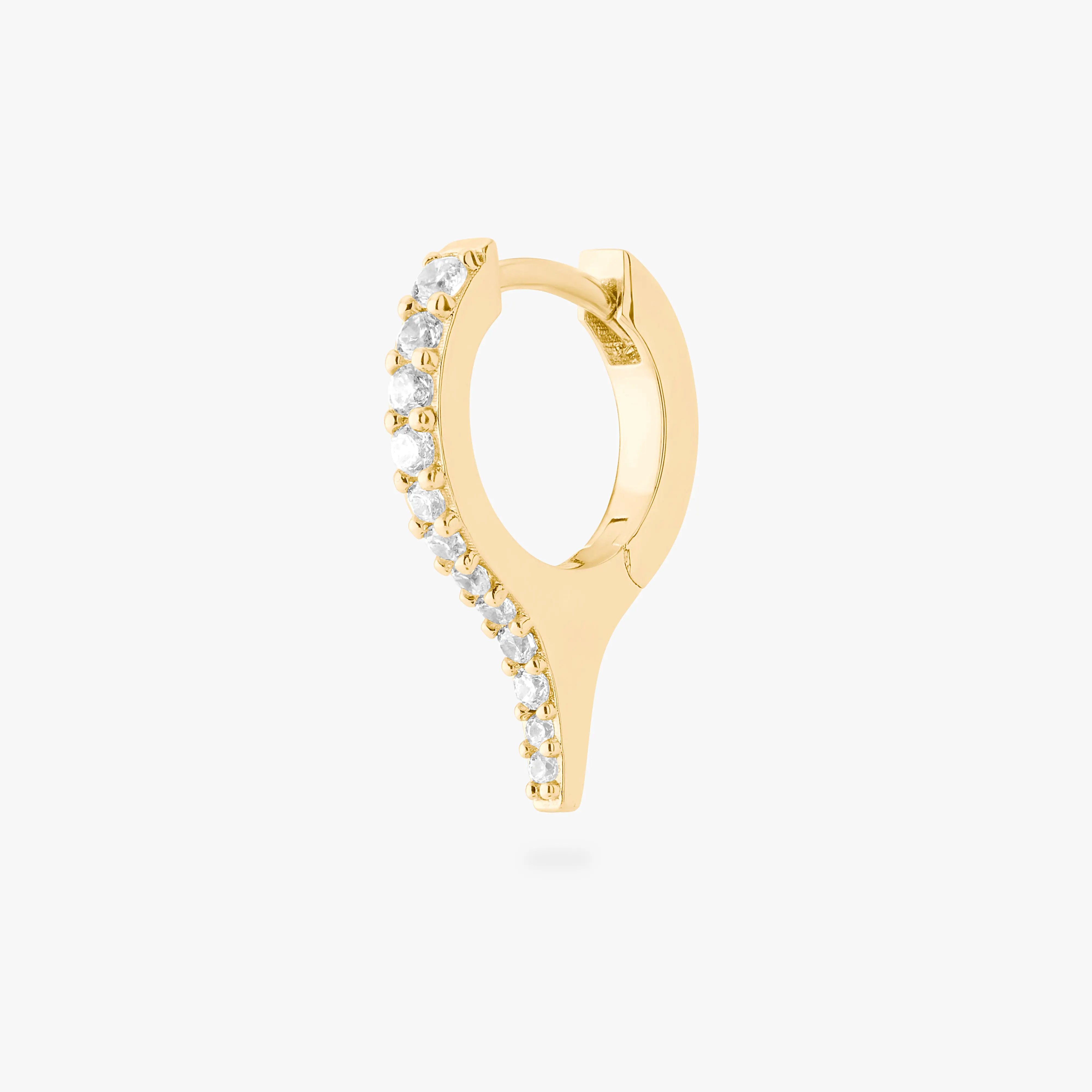 Studs Pave Spike Huggie