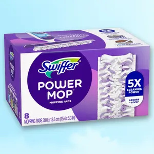 Swiffer PowerMop Pad Refills 8ct - for Hard Floor Cleaning, 8 Count