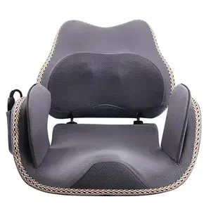 Hipology Electric Comfort Massage Seat with Advanced Airbag Push Massage, Adjustable Waist Support, Dual-Layer Massage Comfort, Soothing Vibration & Gentle Heat, Foldable Design for Travel