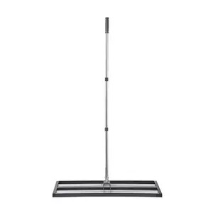 VEVOR Updated Lawn Leveling Rake with Roller,  36" x 10" Stainless Steel Lawn Leveler with 83.9" Adjustable Handle, Heavy Duty Yard Leveling Rake, Effort Saving Lawn Leveling Tool for Yard Golf Court