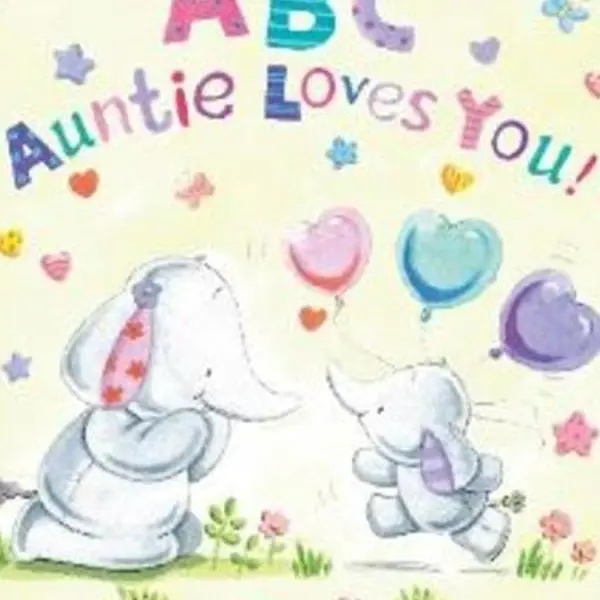 Love-Themed Toddler Board Book "ABC Auntie Loves You" - Baby Books, Kids' Literature Novel, Books For Toddlers, Early Reading Book, Toddler Learning Books