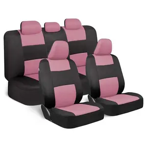 Polyester Car Seat Covers Full Set, Front and Rear Split Bench Seat Covers for Cars, Automotive Interior Protection Accessories, Easy to Install Car Seats Cover Set and Accessories for Auto Trucks Van SUV, Car Seat Protectors
