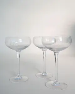 Fluted Coupe Glass