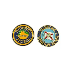 Florida Highway Patrol Classic Door Seal & Patch Challenge Coin