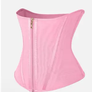 Waist Trainer in Pink with Zipper Detailing - Product Title