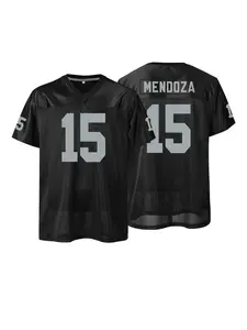 Men's Las Vegas#15 Embroidered American Football Jersey Loose Breathable Short Sleeve Pullover Sportswear Classic Retro Mesh Shirts For Adults Soccer Uniform Suitable for Street Wear Hip Hop Football Style Daily Party Training