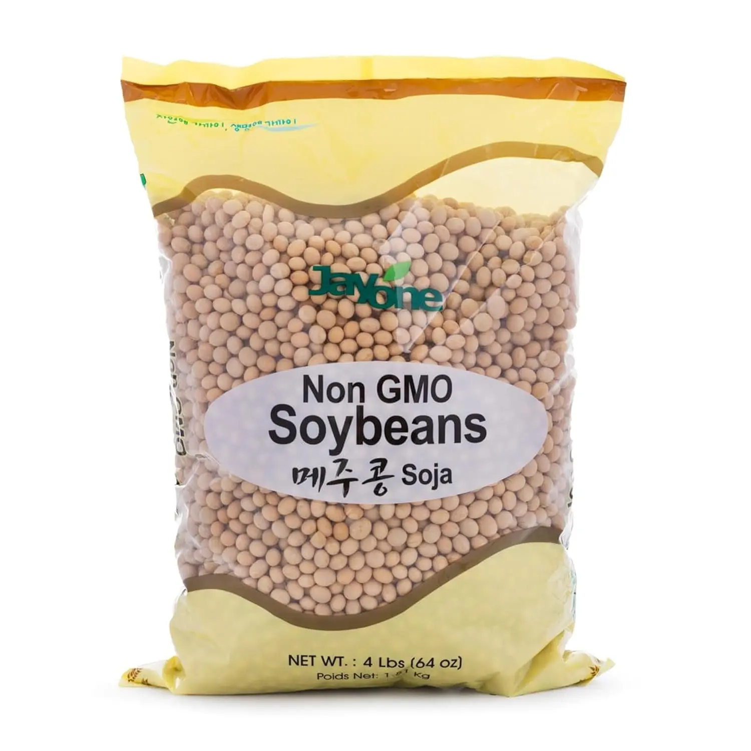 Jayone Non GMO Soybeans 4 lb, Dried Soybeans for Soy Milk, Tofu, Soups, Stews, and Home Cooking
