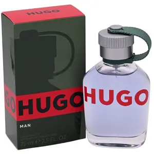 HUGO BOSS Hugo Man Men's Woody-Spicy Eau de Toilette (EDT) - 2.5 oz, Leaves-Infused, Energetic & Invigorating Fragrance, New In Box, Packaged Men's Fragrance, Botanical Men's Fragrance