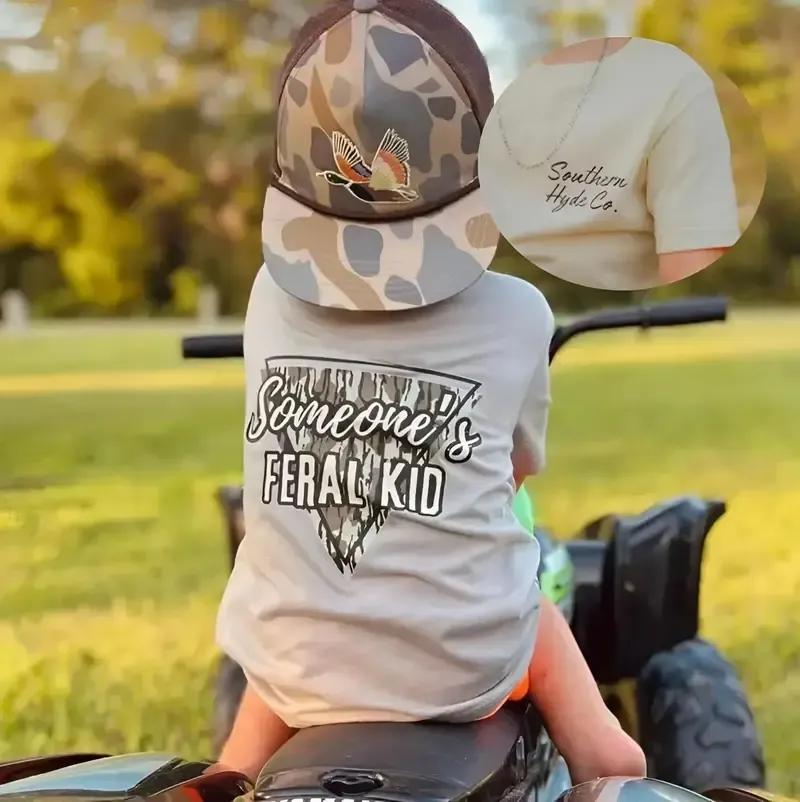 Youth & Adult Someone’s Feral Graphic Tee, Country Boy Western Shirt for Hunting Season, Unisex Cotton Tee, Family Gift, USA-Made & Printed Apparel