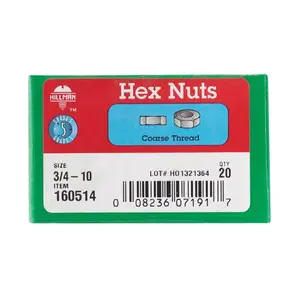 Hillman 160514 0.75-10 USS Fin Nut - Box of 20
