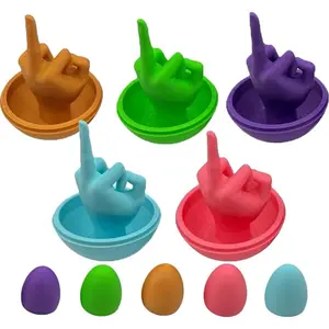 Middle Finger Easter Egg, Funny 3D Printed Middle Finger Egg, Easter Egg Surprise Middle Finger for Adults, Funny Gag Gift Ideas, Give The Middle Finger to Your Loved One, Middle Finger Gifts