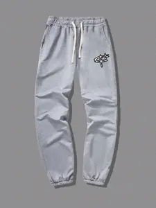 Men's Star Print Drawstring Waist Sweatpants, Casual Loose Pocket Jogger Pants for Summer, Fashion Men's Bottoms for Daily Wear