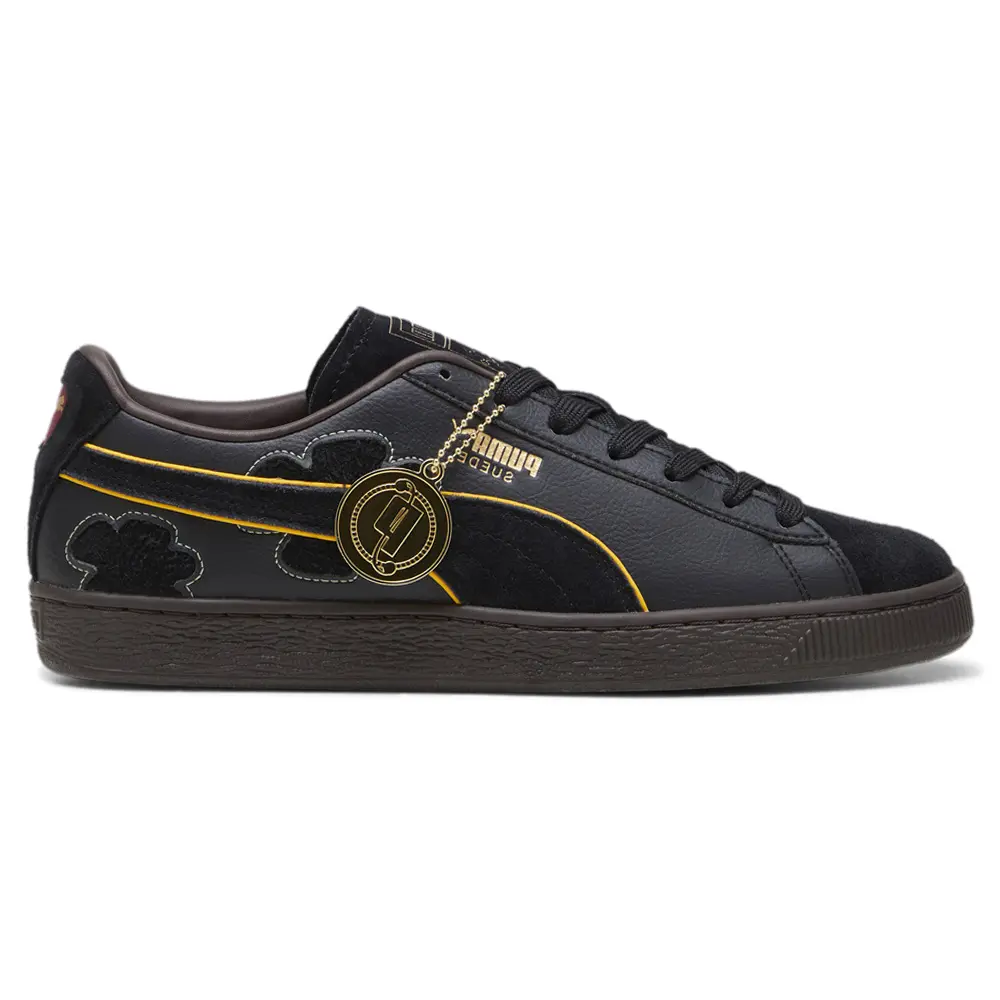 PUMA Mens X One Piece Suede Blackbeard Teech Lace Up Sneakers Shoes Casual - Black
