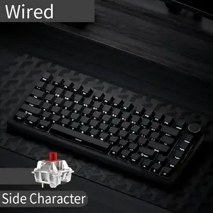 AJAZZ AK820 Wired Mechanical Keyboard, Hot Swappable Keyboard, Side Engraved Keycap Keyboard, Full Key Hot Swap Gasket Structure Keyboard, Gaming Keyboard for Gaming