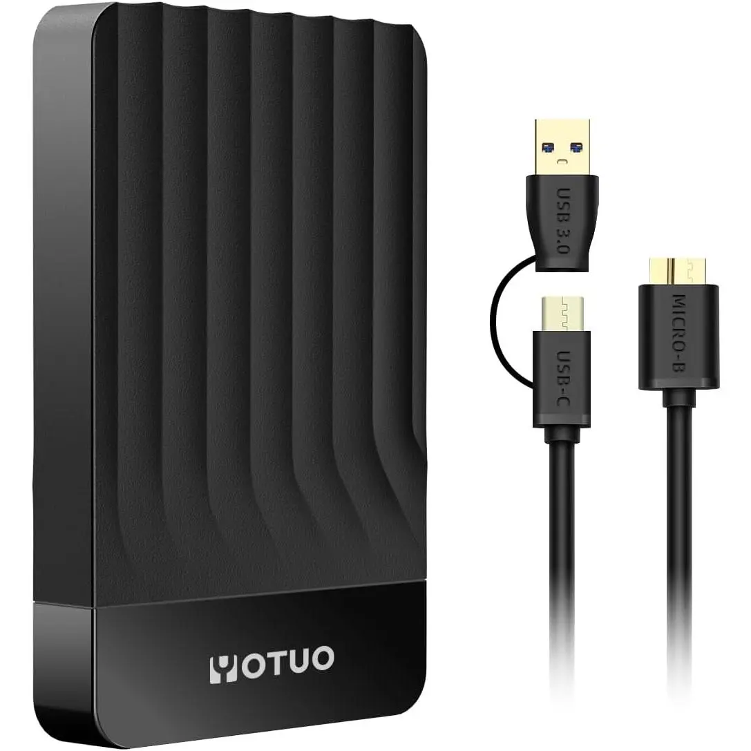 Portable External Hard Drive Storage Expansion Mobile HDD USB 3.0 for PC, Mac, Desktop, Laptop, PS4, PS5, Xbox One X/S, Xbox 360, Xbox