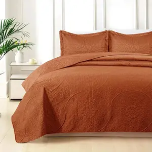 Lightweight Quilted Bedspreads Twin/Queen/King - 3 Piece Set with 2 Pillow Shams - Soft Bedding for All Seasons - Premium Quality - Ultra-soft & Durable - Perfect for Gifting