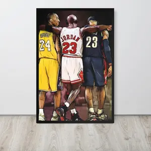 Kobe , Jordan, LeBron Poster  Sports Decor for Man Cave Gift, Office Decor