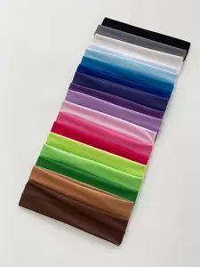 10pcs Candy Color Elastic Fabric Hairbands, Pure Color Sports Sweatband Headscarf, Daily Fitness Yoga Accessory, Elastic Headbands, Stretchy Headbands, Workout Headband, Sweat Absorbing Headband