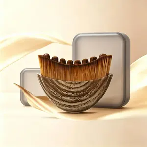 Ergonomic Lymphatic Contour Face Brush for Jawline & Chin Sculpting.Soft Bristles Dry Brushing Massager for Lymphatic Drainage & ergonomic design fits facial contours precisely, Skincare Tool to Relieve Facial Fatigue