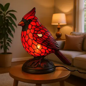 The red bird glowing night light is perfect for home decoration during Christmas, Thanksgiving, and New Year holidays, creating a festive atmosphere. It is USB powered and safe for low voltage indoor use. The best holiday gift! Indoor atmosphere, desktop