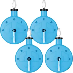 Chalk Line Tool 100 ft Chalk Line Reel Box with PP Case for Building Construction Wood Working Decoration Brick Layer Drawing Straight (Blue)