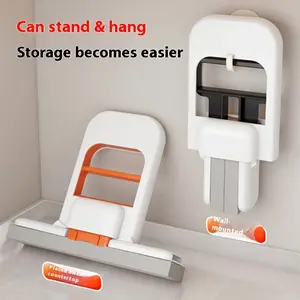 Mini Cleaning Mop with Sponge Head & Squeeze Handle for Bathroom Kitchen Desktop Glass Living Room Car Wet Dry Use Lightweight Handheld