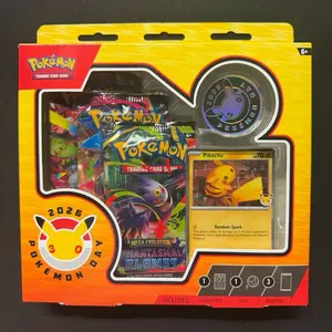 Pokemon Day 2026 Collection Box - Includes Trading Cards, Pikachu Card, and More - Perfect for Collectors and Fans