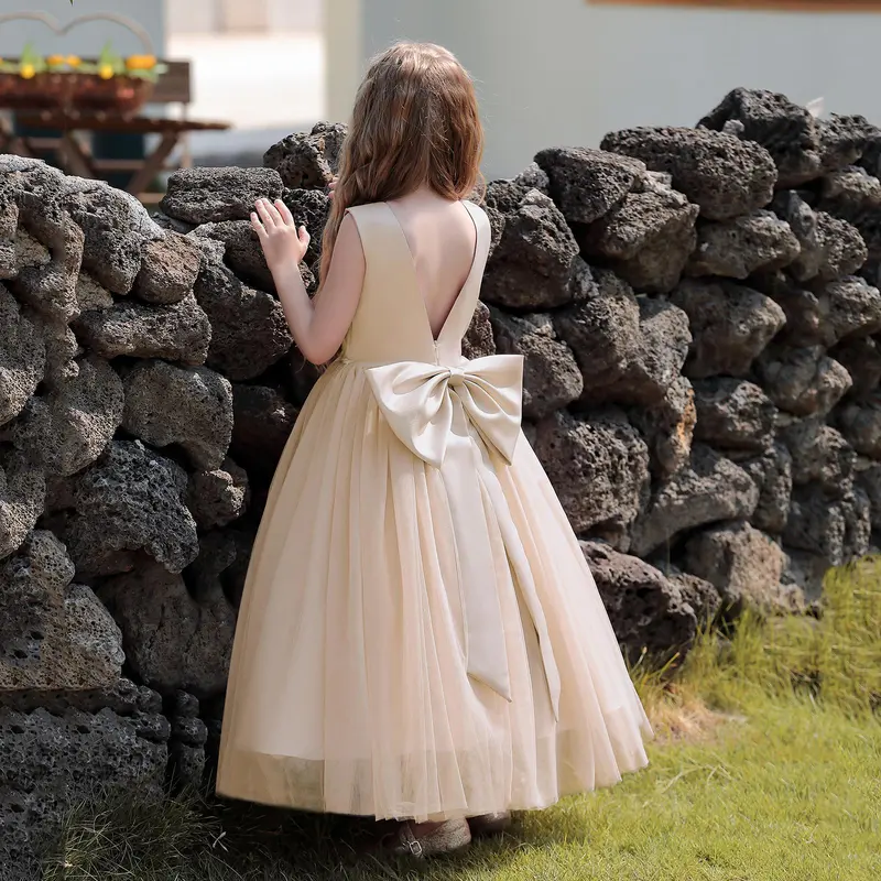sachin and babi light blue dress Madeline Luxury Flower Girl Dress