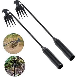 Portable 4-Teeth Manganese Steel Weed Puller, Heavy Duty Hand Weeder Tool for Easy Uprooting, Perfect for Garden, Vegetable Beds, Backyard & Farm Planting – Durable, Effortless Weeding Tool