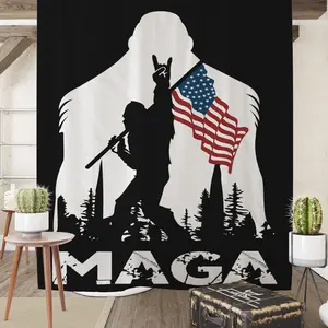 YETI MAGA Design #3 Shower Curtain Patriotic