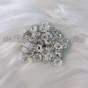 12mm Wave Spacer - Metal Alloy Spacer - Rhinestone Spacer 12mm Wave Spacer - Metal Alloy Spacer - Rhinestone Spacer